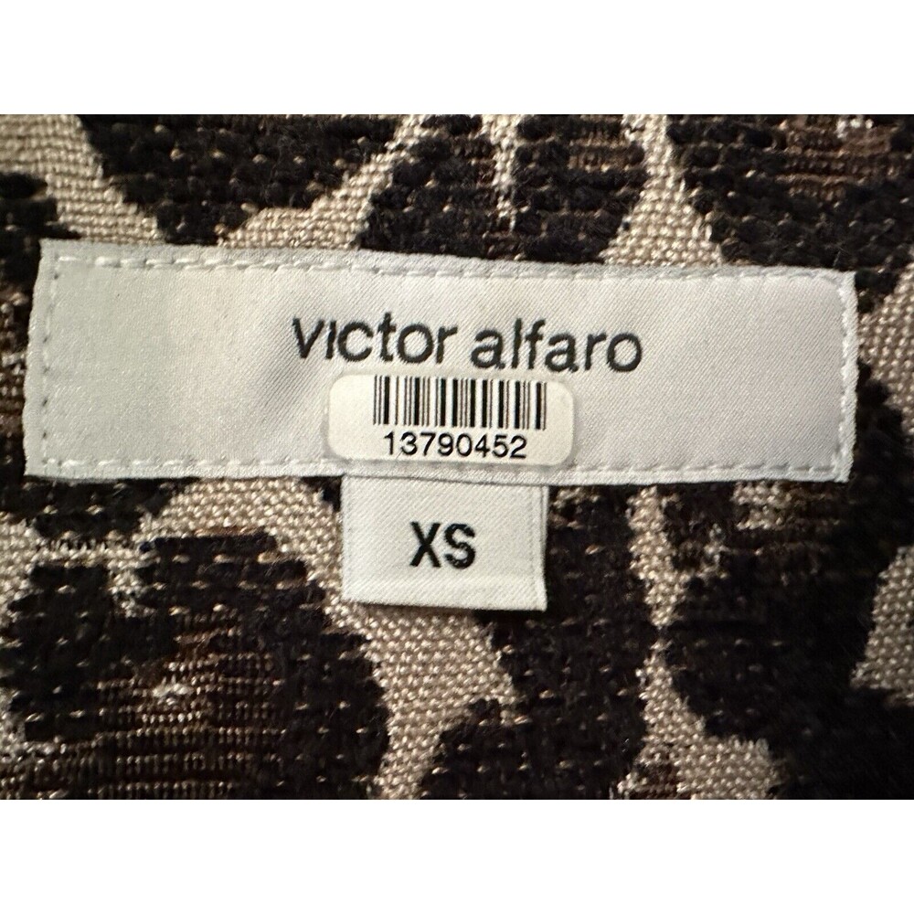 NWOT Victor Alfaro Womens Size XS Leopard Jacquard Long Coat Oversized Fit - Picture 11 of 12